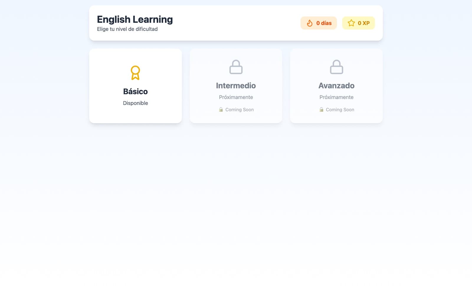 Duolingo Clone screenshot